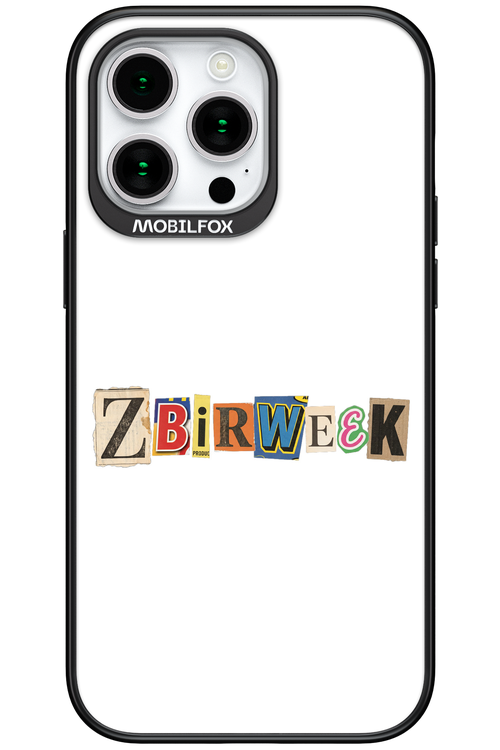 Zbirweek (white) 2.0 - Apple iPhone 15 Pro Max