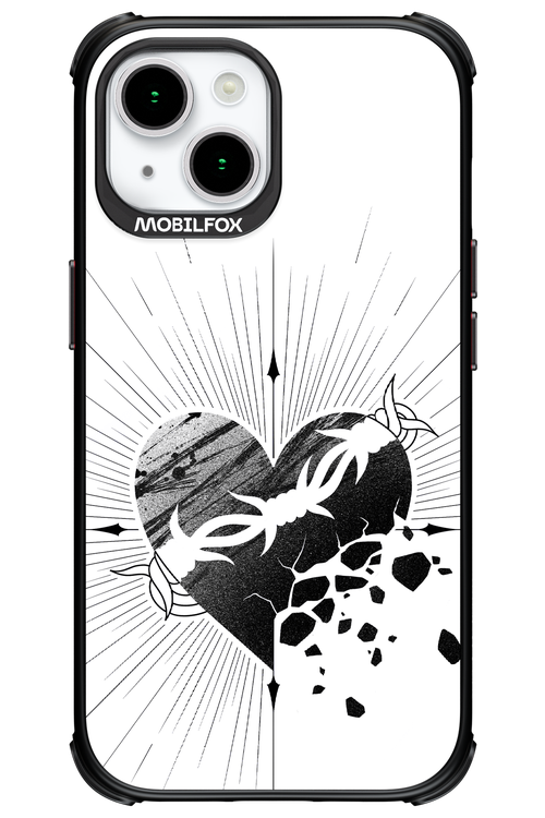 Fekete Szív - Apple iPhone 15