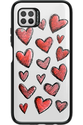 Red Love Transparent - Huawei P40 Lite
