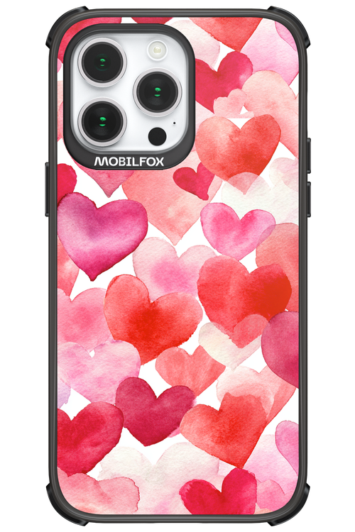 Water Painted Heart - Apple iPhone 14 Pro Max