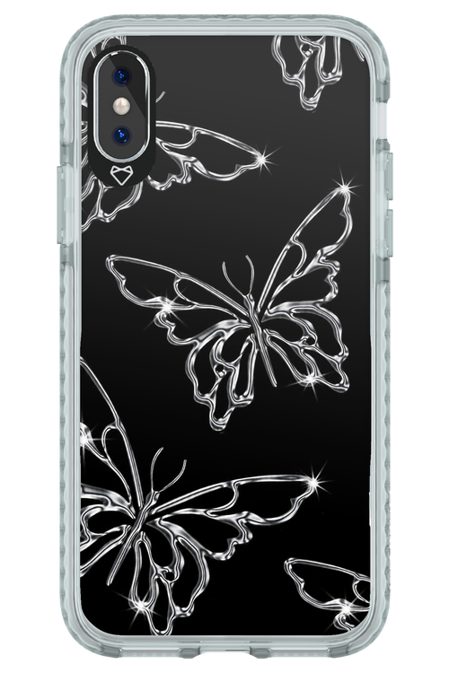 Silver Butterfly 2.0 - Apple iPhone XS