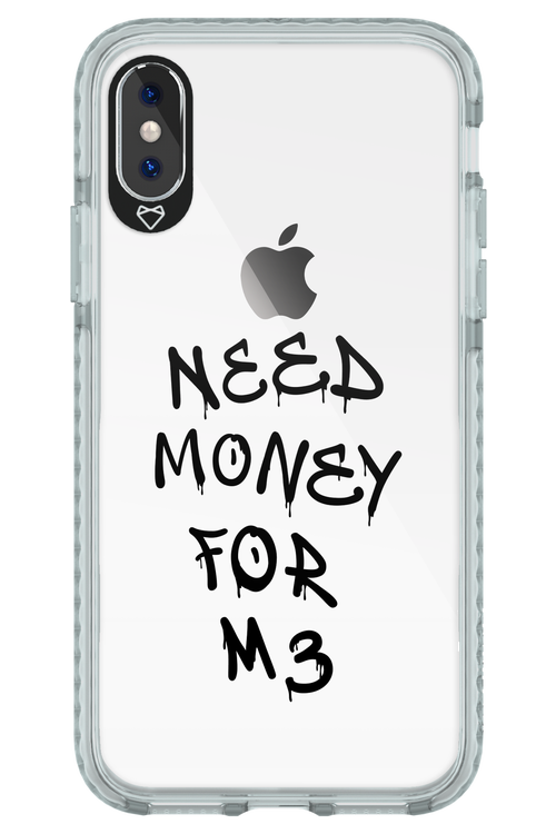 Need M3 Transparent Black - Apple iPhone X