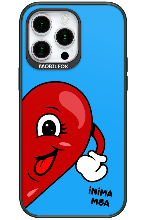 Blue One Heart - Apple iPhone 15 Pro Max