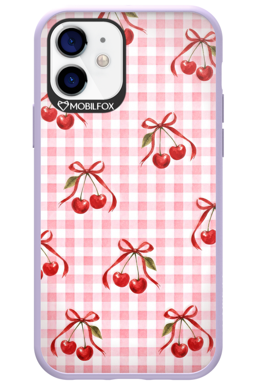 Pink Cherry Checked 2.0 - Apple iPhone 12