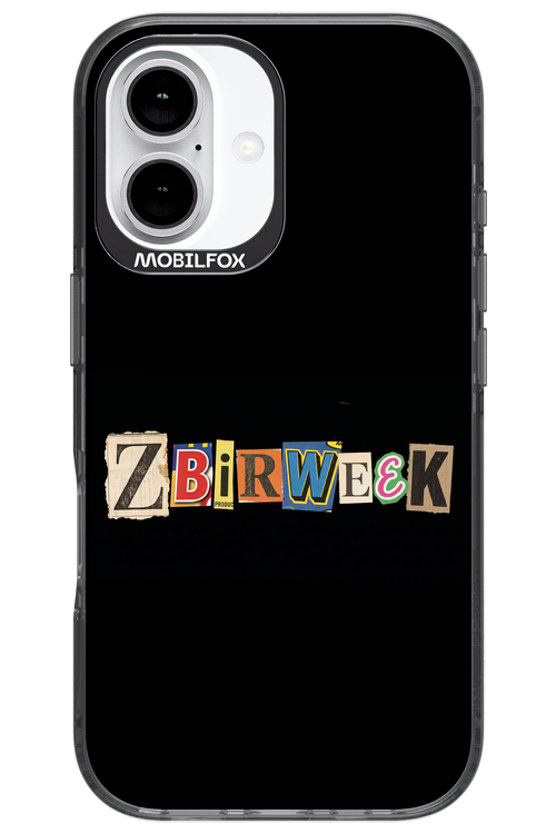 Zbirweek (black) 2.0 - Apple iPhone 16