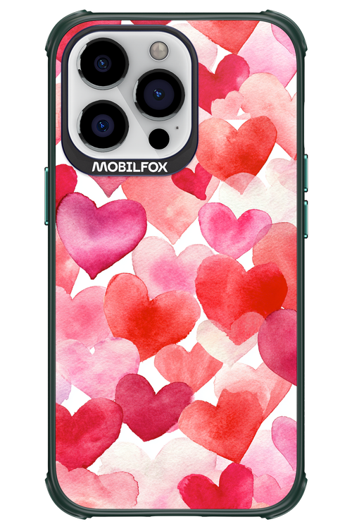 Water Painted Heart - Apple iPhone 13 Pro