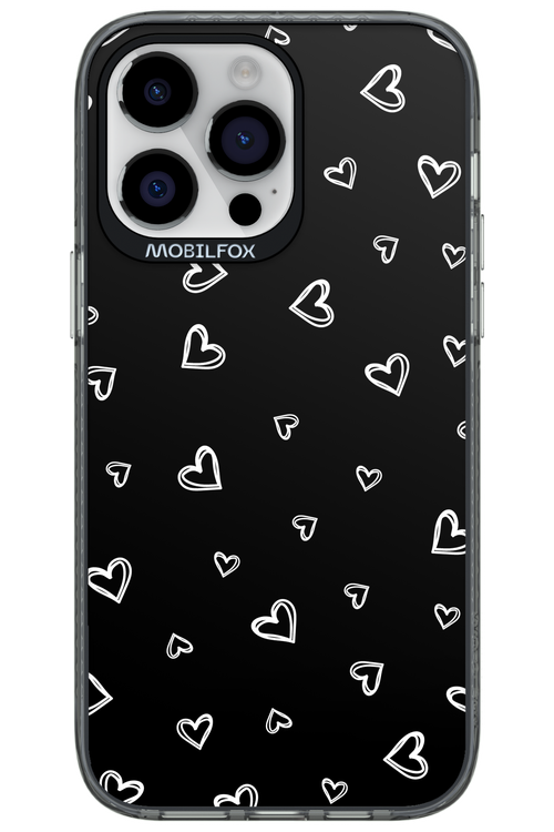 Monochrome Hearts 2.0 - Apple iPhone 14 Pro Max