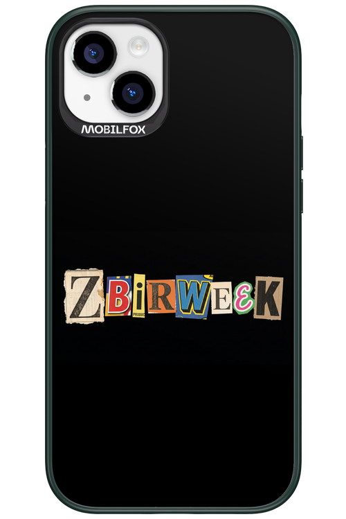 Zbirweek (black) 2.0 - Apple iPhone 15 Plus