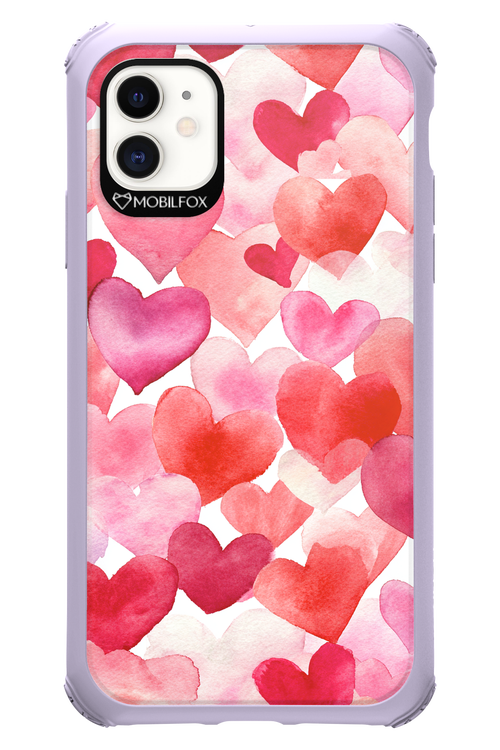 Water Painted Heart - Apple iPhone 11