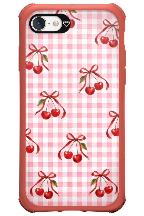 Pink Cherry Checked 2.0 - Apple iPhone 7