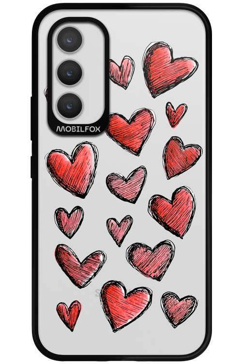 Red Love Transparent 2.0 - Samsung Galaxy A34
