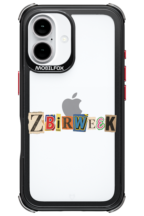 Zbirweek (transparent) 2.0 - Apple iPhone 16