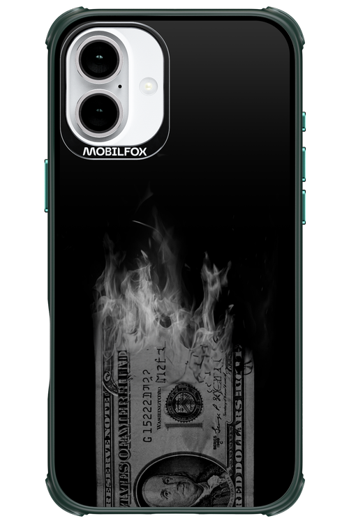 Money Burn B&W 2.0 - Apple iPhone 16 Plus