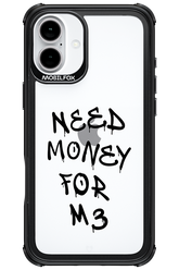 Need M3 Transparent Black - Apple iPhone 16 Plus