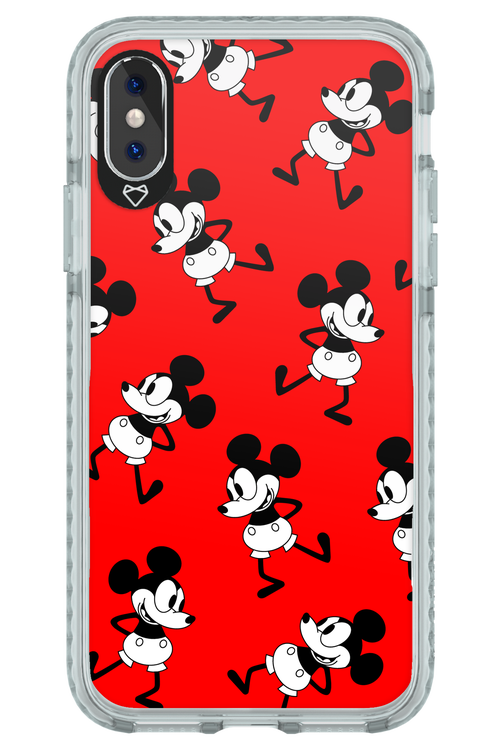 Iconic Mouse (red pattern) - Apple iPhone X
