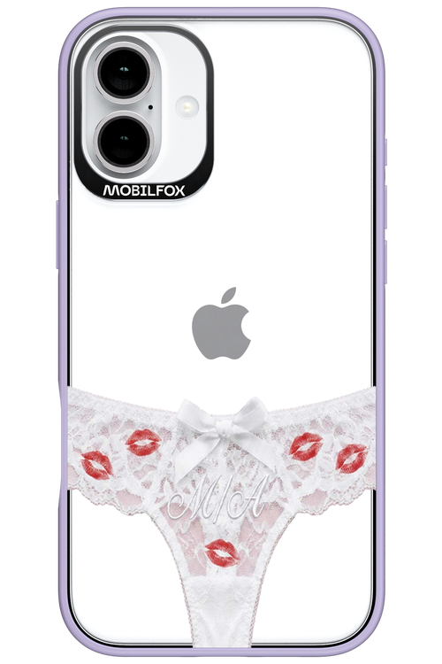 White Panties Transparent 2.0 - Apple iPhone 16 Plus