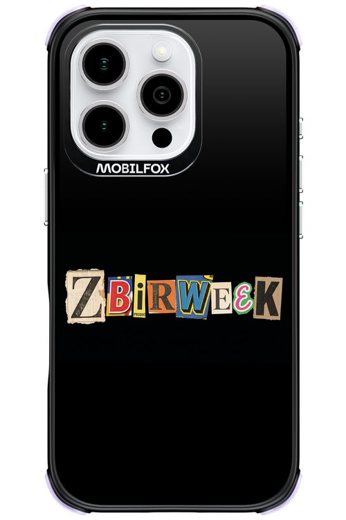 Zbirweek (black) 2.0 - Apple iPhone 16 Pro