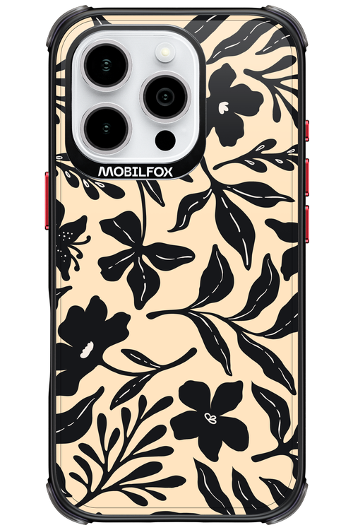Black Flowers 2.0 - Apple iPhone 16 Pro