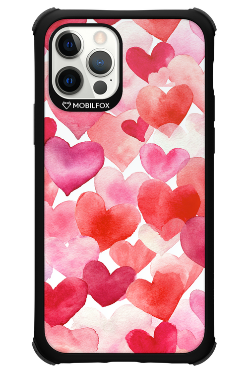 Water Painted Heart - Apple iPhone 12 Pro
