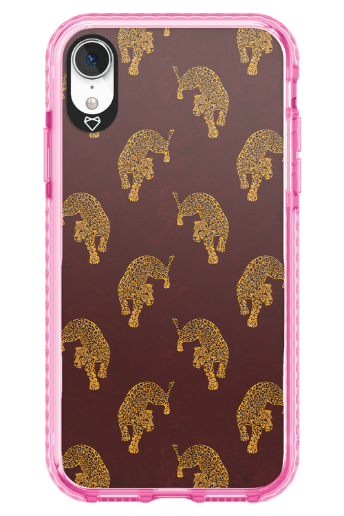 Burgundy Leopard Pattern - Apple iPhone XR