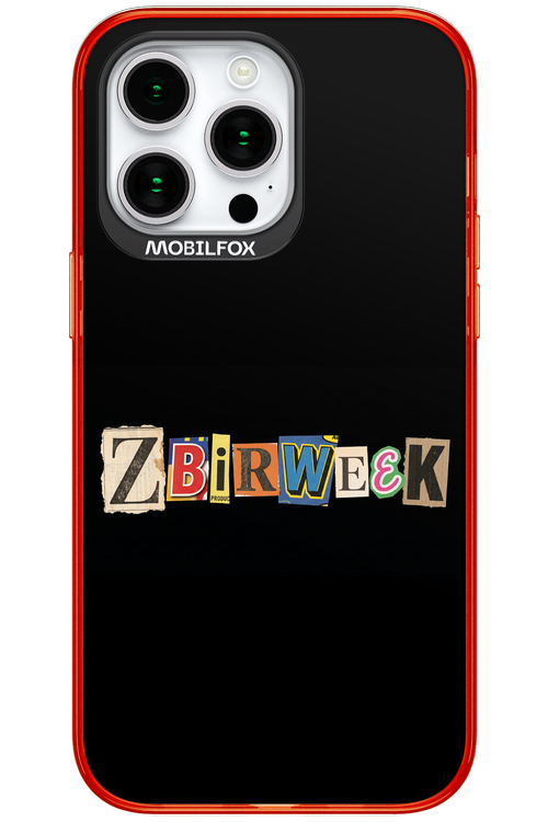 Zbirweek (black) 2.0 - Apple iPhone 15 Pro Max