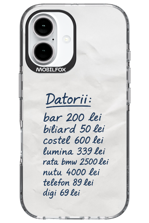 The List - Apple iPhone 16