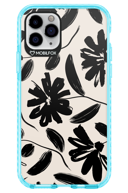 Monochrome Flowerss 2.0 - Apple iPhone 11 Pro