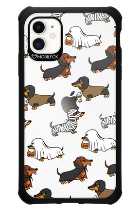 Scary Dachshund (Transparent) - Apple iPhone 11