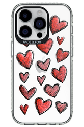 Red Love Transparent - Apple iPhone 14 Pro