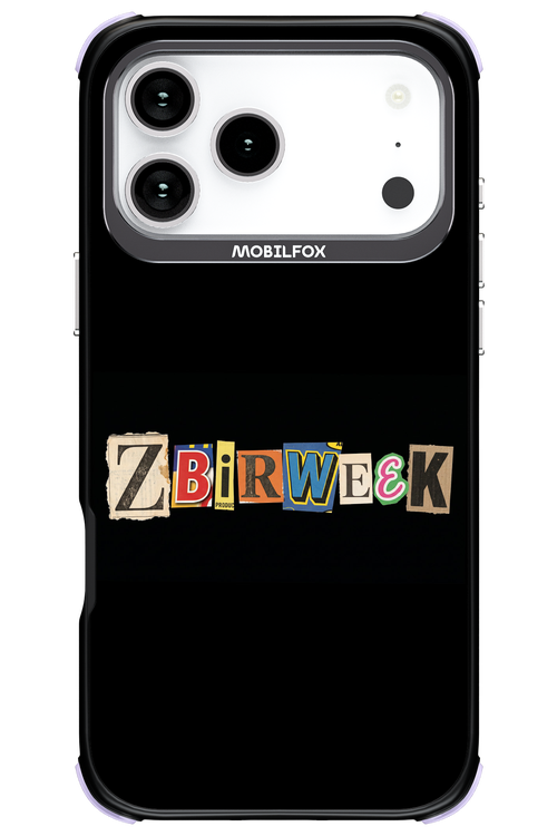 Zbirweek (black) 2.0 - Apple iPhone 17 Pro Max