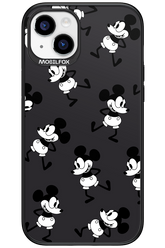 Iconic Mouse (antracite pattern) - Apple iPhone 15 Plus