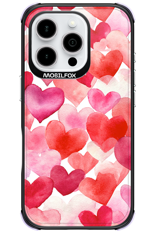 Water Painted Heart - Apple iPhone 16 Pro