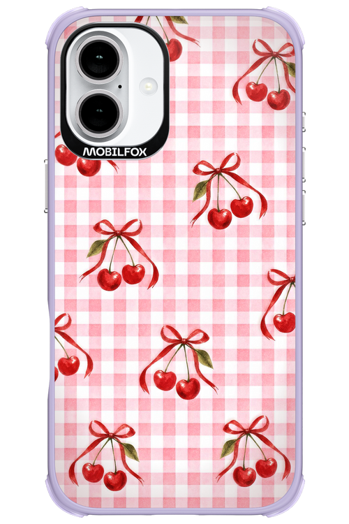 Pink Cherry Checked 2.0 - Apple iPhone 16 Plus