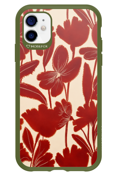 Burgundy Flowers 2.0 - Apple iPhone 11