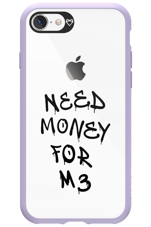 Need M3 Transparent Black - Apple iPhone 8