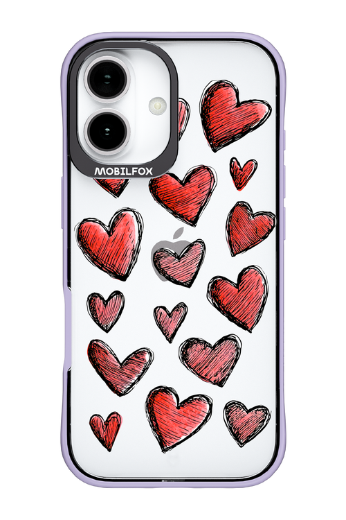 Red Love Transparent 2.0 - Apple iPhone 17