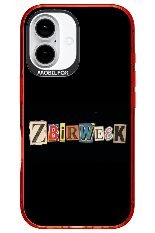 Zbirweek (black) 2.0 - Apple iPhone 16