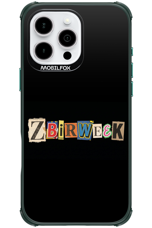 Zbirweek (black) 2.0 - Apple iPhone 16 Pro Max