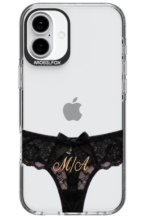 Black Panties Transparent 2.0 - Apple iPhone 16 Plus