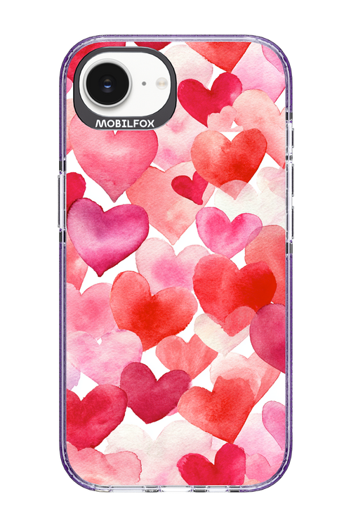 Water Painted Heart - Apple iPhone 16e