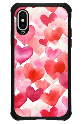 Water Painted Heart - Apple iPhone XS