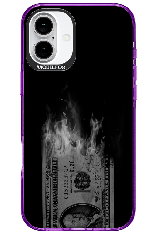 Money Burn B&W 2.0 - Apple iPhone 16 Plus