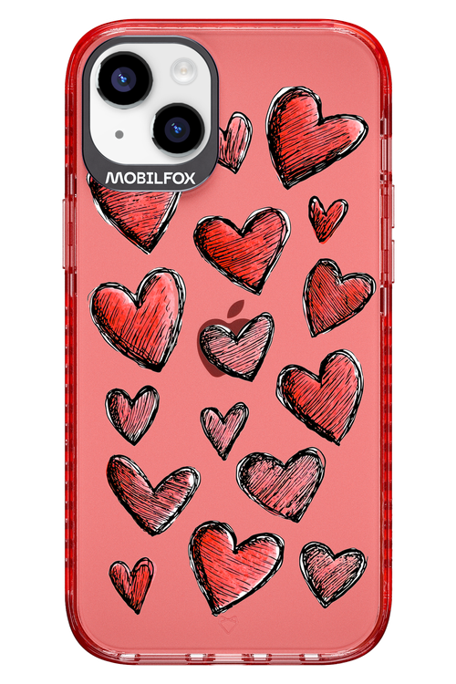 Red Love Transparent 2.0 - Apple iPhone 14 Plus