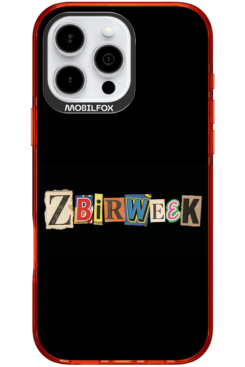 Zbirweek (black) 2.0 - Apple iPhone 16 Pro Max