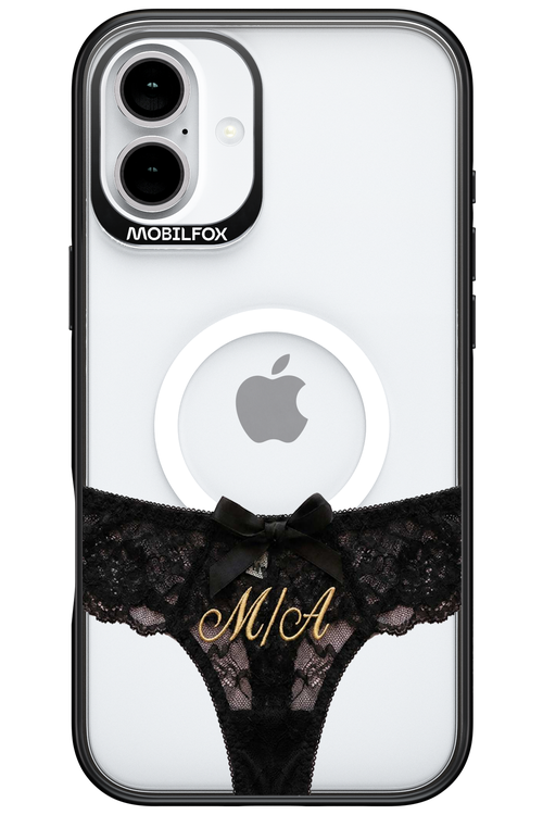 Black Panties Transparent 2.0 - Apple iPhone 16 Plus