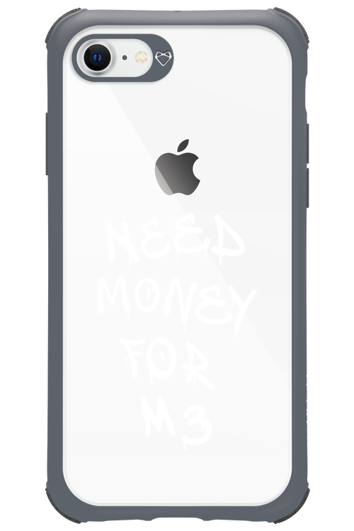 Need M3 Transparent White - Apple iPhone 8