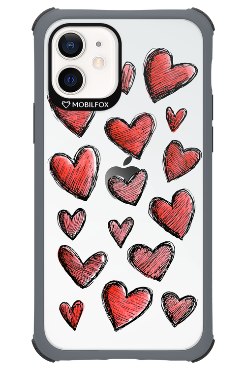 Red Love Transparent 2.0 - Apple iPhone 12
