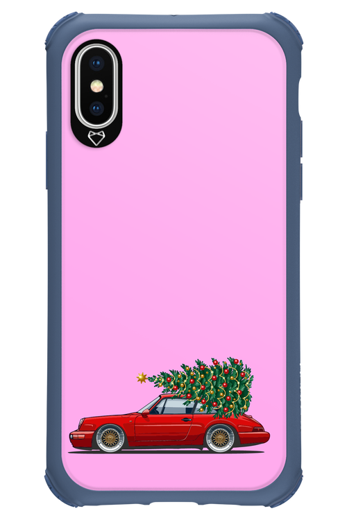 XMAS Car Pink - Apple iPhone X