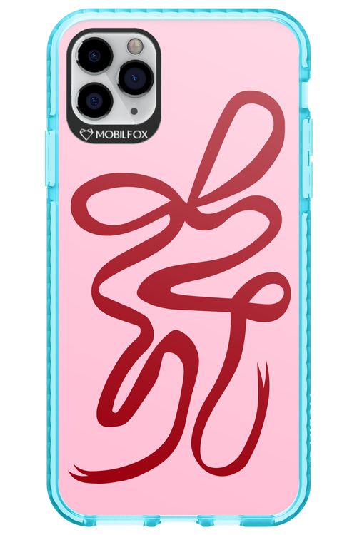 Burgundy Bow - Apple iPhone 11 Pro Max