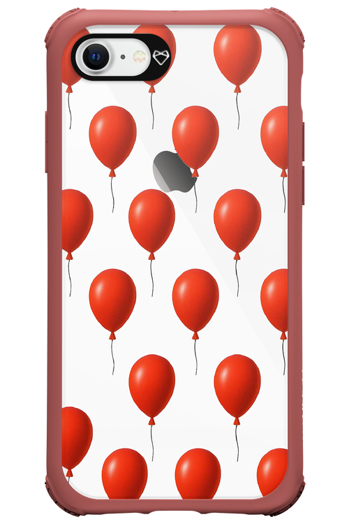 Red Balloons - Apple iPhone 8